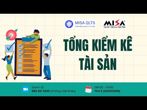 Sáng 22/01 [QLTS] - TỔNG KIỂM KÊ