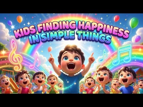 🎵 Kids Finding Happiness in Simple Things | Joyful Preschool Learning Song 🌈
