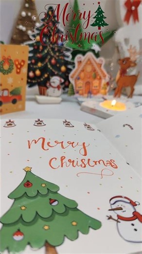 💫christmas journal 🤩 simple Christmas journal #craft #diy #shorts || its me poppy
