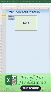 10K views · 60 reactions |  Vertical tabs > endless scrolling. With a quick VBA macro and a splash of conditional formatting, you can switch entire sections of your worksheet vertically — clean, simple, and smart. Think Excel… but with style.  #ExcelTips #VBATricks #ExcelAutomation #ExcelShorts #fblifestyle | Excel For Freelancers | Facebook
