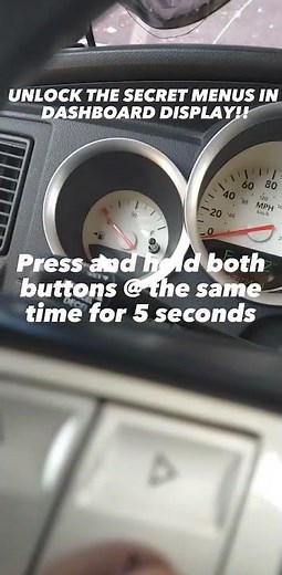 HOW TO UNLOCK SECRET MENUS ON DASHBOARD DISPLAY/EVIC 2005-2010 300 Charger Challenger V6 V8