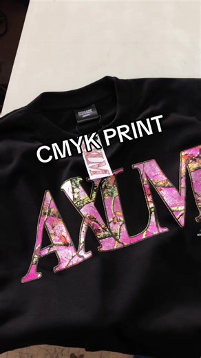 CYMK print for AXLM #production #cutnsew #screenprinting #clothingbrand #streetwear