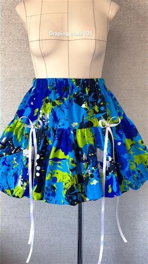 Balloon skirt pattern drafting for beginners #diy #sewing