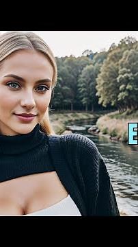 [4K] European Models Style 🌿 - Serene Sparkling River: Relaxed Fashion for the Countryside