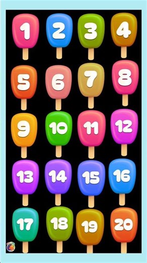 Counting 20 Popsicles superfast #kidslearning #staylittlechannel