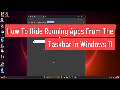 How to Hide Running Apps from the Taskbar in Windows 11 - TASK VIEW