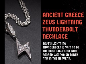 Zeus's Lightning Bolt or Thunderbolt is the signature weapon and symbol of power for the Olympian God of thunder, Zeus. It is said to be the most powerful and feared weapon on Earth and in the Heavens. The Bolts themselves were charged with electricity and would have power over the skies and storms. The necklace is crafted with a simple but very classy and eye-catching design. BUY NOW > https://ancientreasures.com/products/ancient-greece-zeus-lightning-thunderbolt-necklace | Ancient Treasures