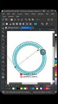 Coreldraw Amazing Shape Design tricks 😳 #coreldraw #logo #vector #graphicdesign