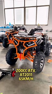 200cc Quad bike factory, two adult seat big ATV, off road all terrain vehicle #quad #atv #200cc Max speed 65KM/H, load capacity: 180KGS | Yang Emily