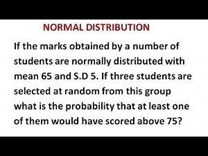 Normal Distribution - Probability Distribution - Problem