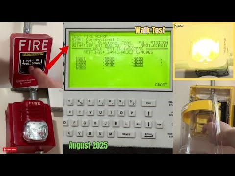 Fire Alarm System August 2025 Walk Test | #firealarmtesting #firealarms #walktest