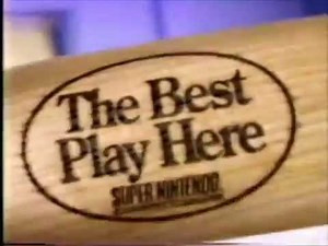 Ken Griffey Jr. Presents Major League Baseball SNES Super Nintendo Video Game Ad (1994)