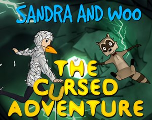 Sandra and Woo in The Cursed Adventure by Feline Fuelled Games