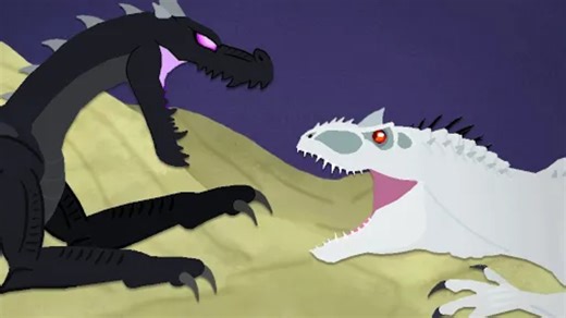 Dinomania|暴虐霸王龙大战末影龙|怪物大战（油管动画）