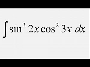 Integral of sin^3(2x) cos^2(3x) dx