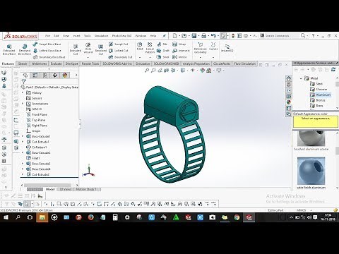 How to design Hose Clamp (or) hose lock in solidworks