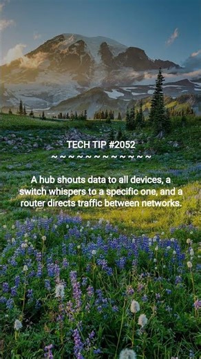 Hub vs Switch vs Router Explained | 2026-01-17 | #Shorts #TechTips #dotKey #cybersecuritytips