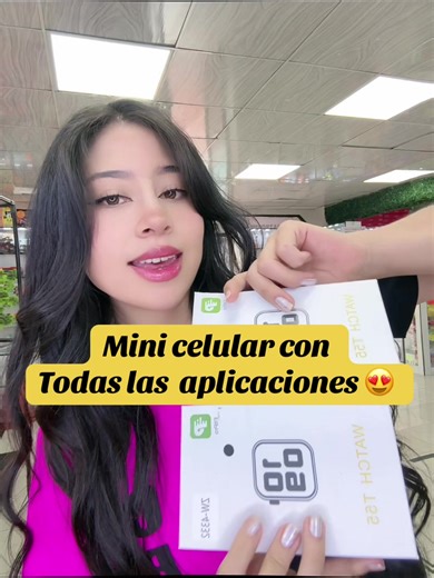 Haz visto este mini celular 😍 #tecnologia #iphone #smartwatch #apple #ecuador