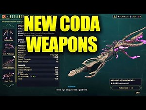 New Warframe Coda Weapon Shop Refresh! Which To Grab?