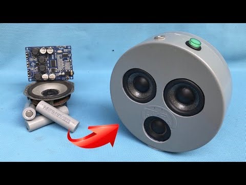 How to Make a Bluetooth Speaker with Powerful Bass from PVC Plastic