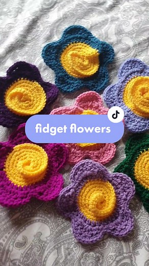 Crochet Flower Fidget Toy Pattern