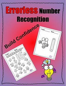 Errorless Number Recognition-Light Bulbs-Editable Instructions