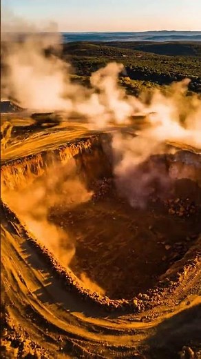 Massive Open Pit Mine Transformation: From Dust to Blue Lake! 🚧💧