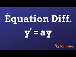 Résoudre une équation différentielle homogène d'ordre 1
