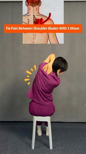 Simple At Home Stretch to Relieve Shoulder Blade Pain and Upper Back Discomfort