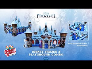 Official Disney Frozen 2 Playground Inflatable | Bounce and Slide Combo | Magic Jump, Inc.