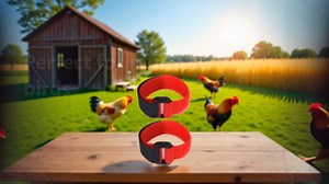 4Pcs Crow Rooster Collars, Adjustable Nylon Anti-Noise Neck Belt for Chickens and Poultry Birds, Humane Crow Collar to Prevent Screaming, Chicken Collar Harness Set