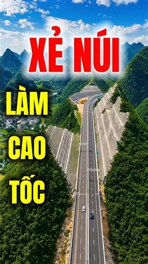 Cutting through mountains to build a highway connecting to the world's highest bridge