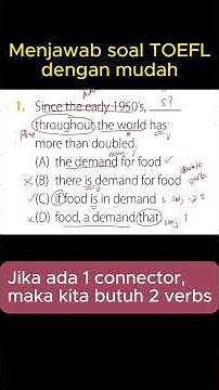 Contoh soal TOEFL Structure dan pembahasan jawaban: Missing subject