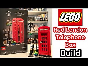 Lego Red London Telephone Box Build