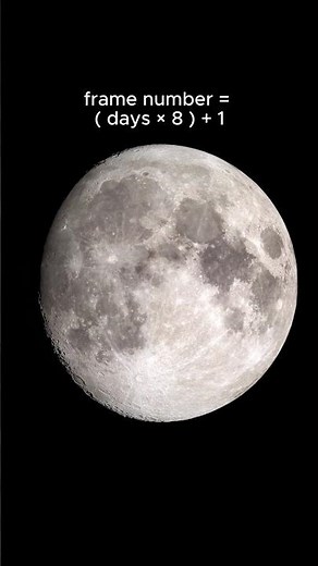 Full Lunar Cycle in Motion! 🌑🔄 Frame Formula