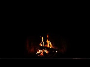 Cozy Fireplace with Crackling Fire Sounds 🔥 Night Fireplace Noises Black Screen