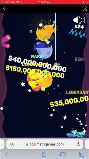 Tiny Fishing Gameplay | Coolmathgames