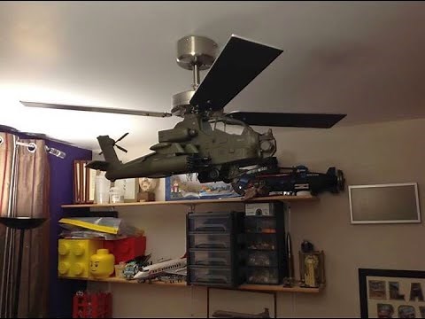 Apache Helicopter Ceiling Fan by Simonbonce Designs