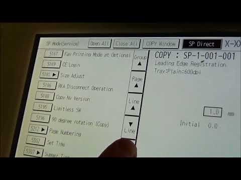 Ricoh fuser code reset MPc 2500 3000 2800 3300 4000 5000 etc sc543 sc542 sc541