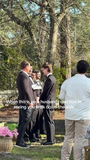 Raw and real emotions #groomsreaction #groom #bridalentrance #weddingceremony