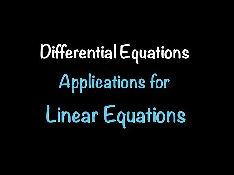 Differential Equations: Applications of Linear Equations, Newton’s Law of Cooling & More! (3.2)
