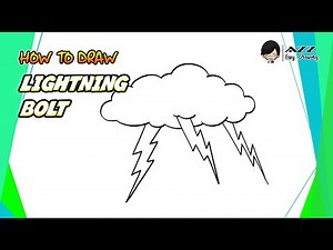 How to draw Lightning Bolt step by step