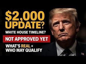 $2,000 Stimulus Check Confirmed — White House Shares Long-Awaited Schedule |Social Security