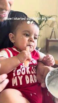 Baby’s first food #trending #cutebaby #babyfood #babyfoodrecipe #solids