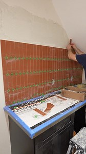 Terra Cotta Kitchen Tile Backsplash 🔥 | Home Remodeling