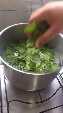 Spinach - Blanching - Freezing Technique