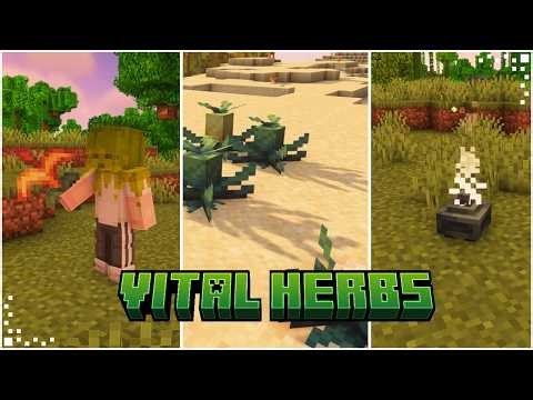 Vital Herbs (Minecraft Mod Showcase) | A Herbal Alchemy Mod | Forge & NeoForge 1.20.1/1.21.1