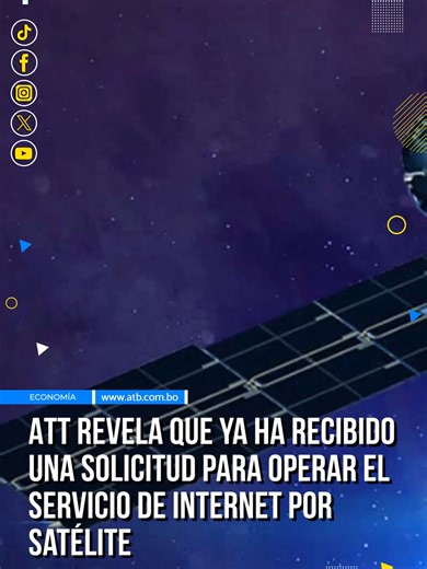 El director de la Autoridad de Transporte y Telecomunicaciones (ATT), Carlos Ágreda, informó que se trabaja en el reglamento para abrir el mercado boliviano a proveedores de internet a través de satélite de órbita baja y que, en ese marco, ya ha recibido una solicitud de operación. “De hecho hemos recibido ya una solicitud de operación en el país, pues se va a contar con este nuevo servicio, que a nuestro juicio es tremendamente importante porque cierra la brecha digital, amplía la conectividad 