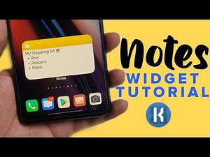 [KWGT: Notes Widget Tutorial] How To Make iOS Style Notes Widget on Android With KWGT