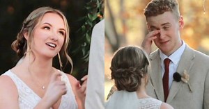 Bride Surprises Groom By Signing Wedding Vows For Deaf In-Laws